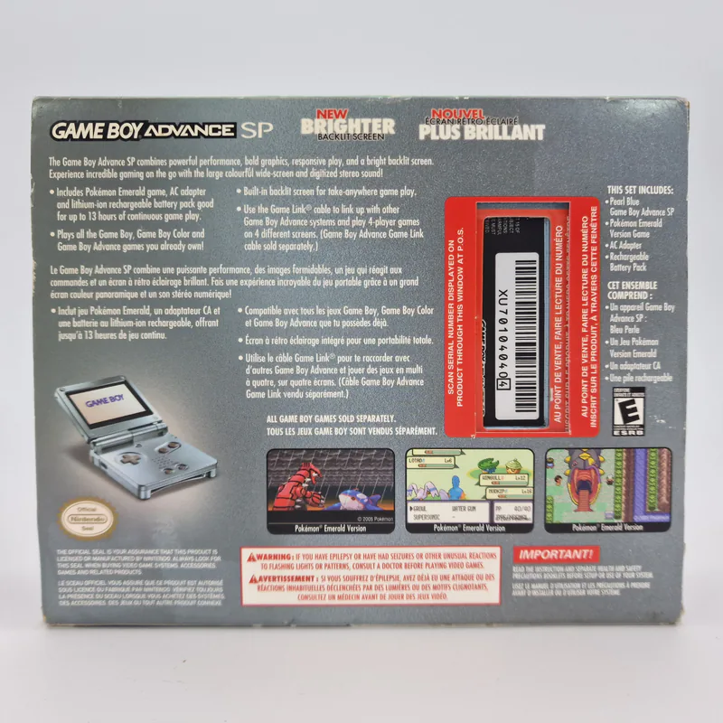 Game Boy Advance SP - Pokémon Emerald Super Pak Bundle (Canada) - 圖片 2/6