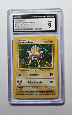 1999 Pokemon Spanish Base Set Holo Hitmonchan #7 CGC 9