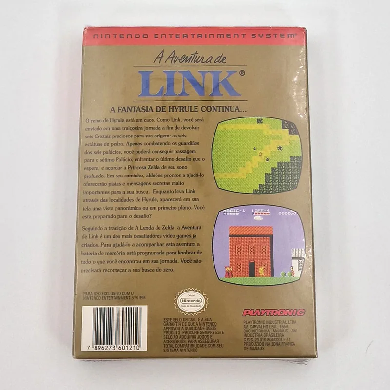 Zelda II - The Adventure of Link (A Aventura de Link) NES Playtronic Brazil Sealed - 이미지 2/6