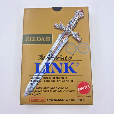 Zelda II - The Adventure of Link NES - Mattel Canada 1st Print (NES-AL-CAN)