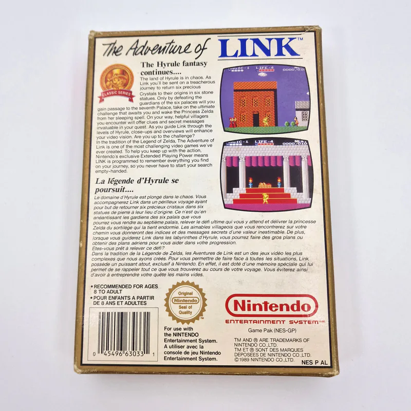 Zelda II: The Adventure of Link Nintendo Classics Series (NES-AL-FAH-4) - 圖片 2/11