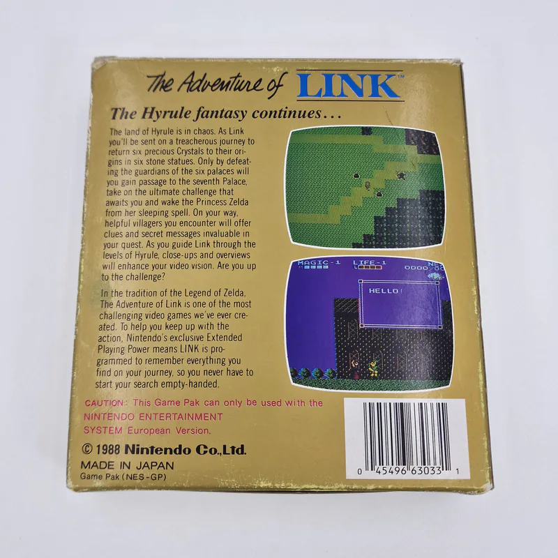 Zelda II The Adventure of Link - Small box European Version Oval Seal Quality (Sweden) - 이미지 2/8