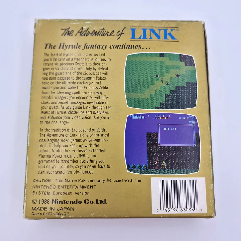 Zelda 页:1 The Adventure 联 合 国 Link - 小盒式欧洲第一版印刷(德国) - 圖片 2/8