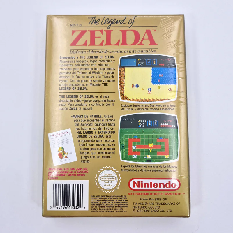 The Legend of Zelda NES Last Print (Spain) Sealed, distributed by Spaco S.A. - 이미지 2/6