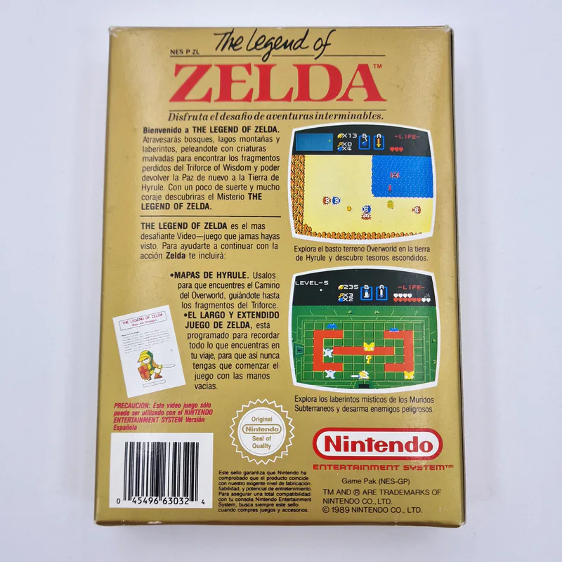 The Legend of Zelda NES - Spanish Version (Sweden) Distributed by Bergsala AB, A4 Manual - 이미지 2/15