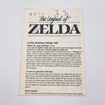The Legend of Zelda NES - Spanish Version (Sweden) Distributed by Bergsala AB, A4 Manual - 썸네일 4