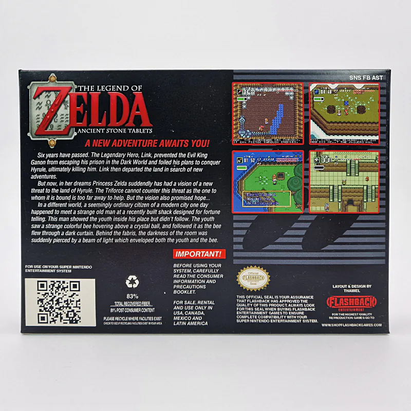 The Legend of Zelda Ancient Stone Tablets SNES (Flashback Entertainment) United States - 圖片 2/12