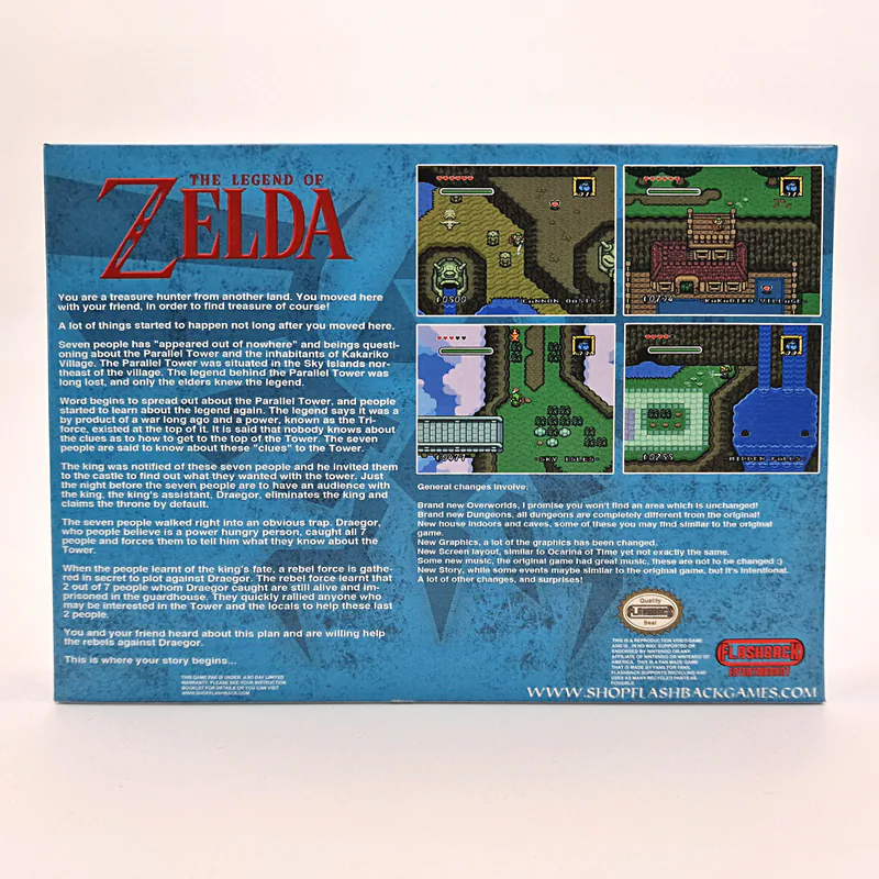The Legend of Zelda Parallel Worlds Remodel (Flashback Entertainment) United States - 이미지 2/8