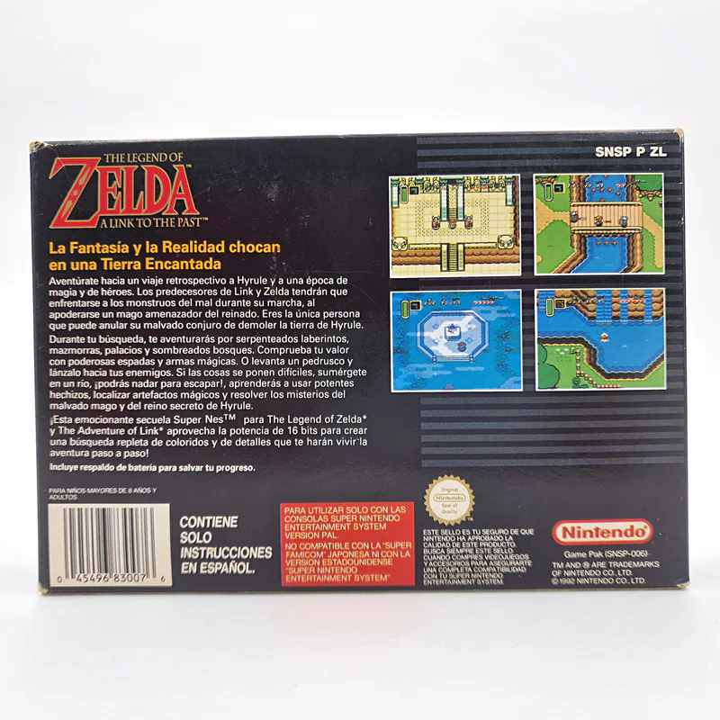 The Legend of Zelda A Link to The Past (Spain) 1st Print - ERBE Software - SNES PAL - 이미지 2/13
