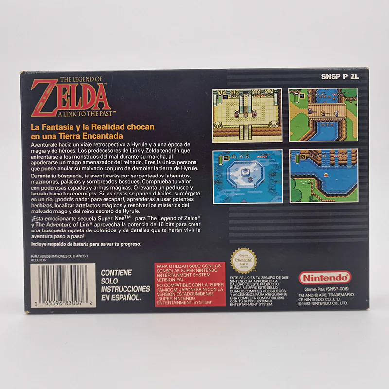 The Legend of Zelda A Link to The Past (Spain) 2nd Print - Nintendo España, SNES PAL - 圖片 2/13