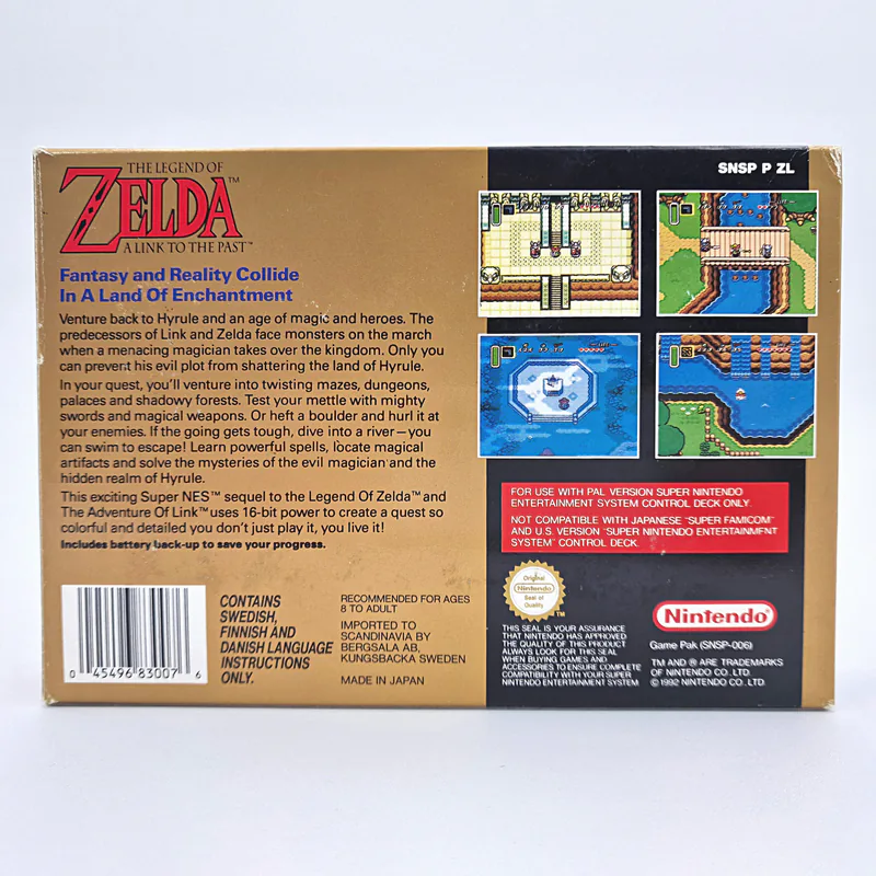 The Legend of Zelda A Link to The Past (Sweden) Bergsala AB SNES PAL - 圖片 2/10