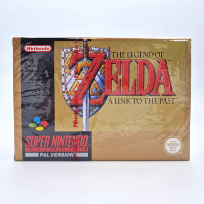 The Legend of Zelda A Link to The Past Sealed (United Kingdom) 3rd Print - The Games Ltd SNES PAL