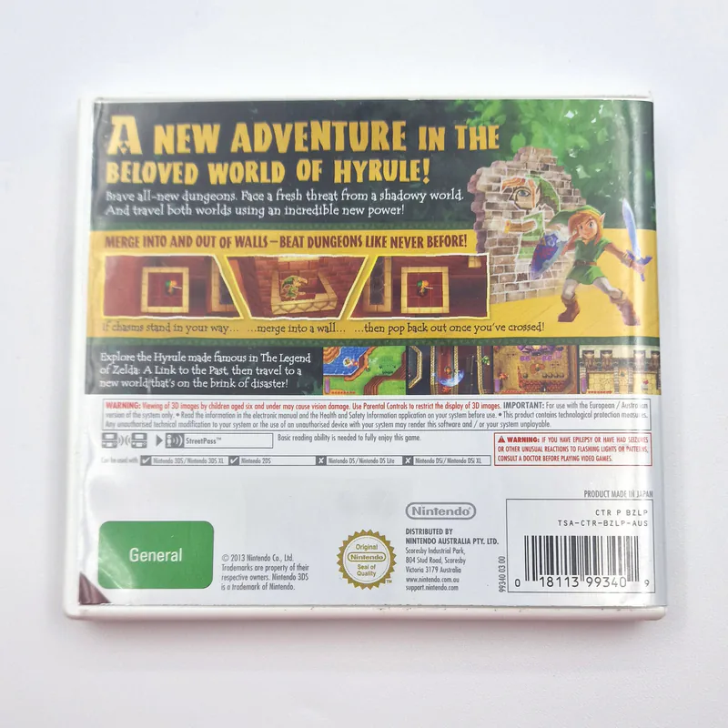 The Legend of Zelda a Link Between Worlds (Australia) 1st Print, Foil Cover CIB - 圖片 2/5