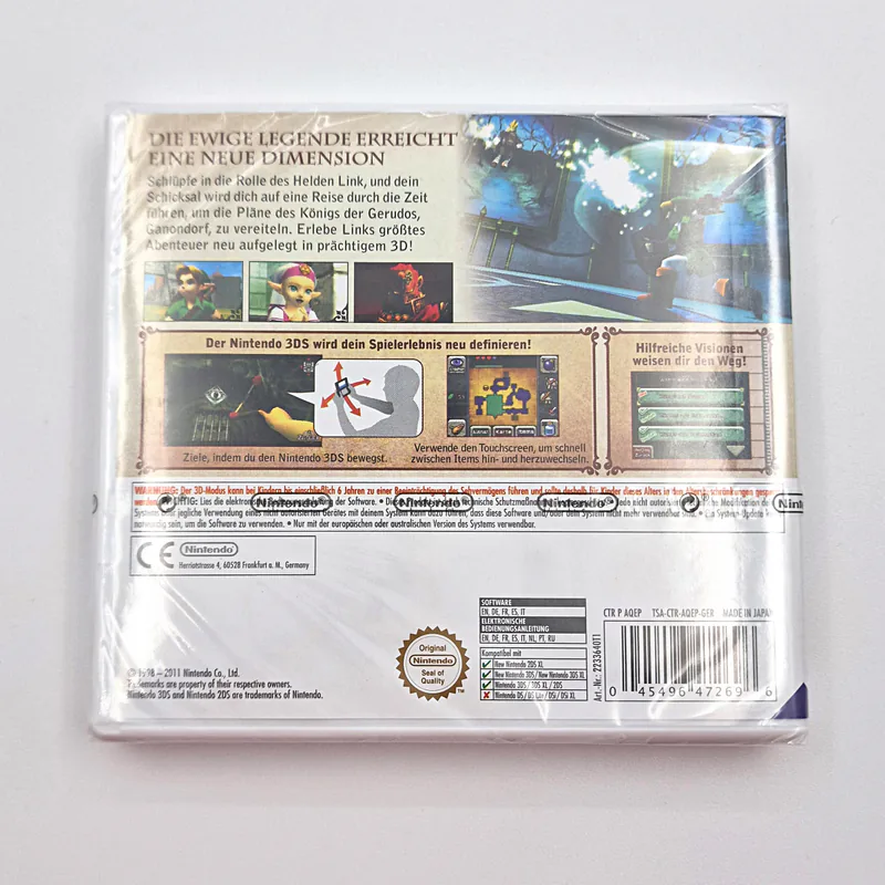 The Legend of Zelda Ocarina of Time 3D - Nintendo Selects (Germany) 2nd Print, Nintendo 3DS, Sealed - 이미지 2/3