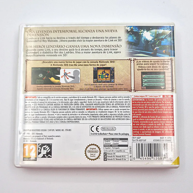 The Legend of Zelda Ocarina of Time 3D (Spain) 1st Print, Nintendo 3DS CIB - 圖片 2/4