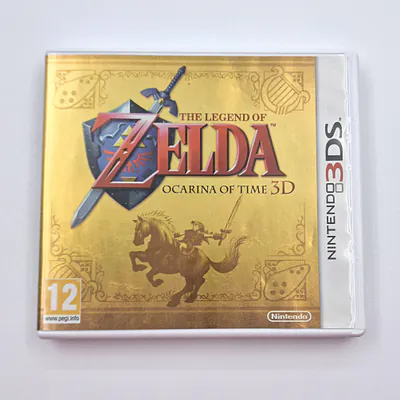 The Legend of Zelda Ocarina of Time 3D - Gold Cover (Spain/Portugal) Nintendo 3DS, CIB