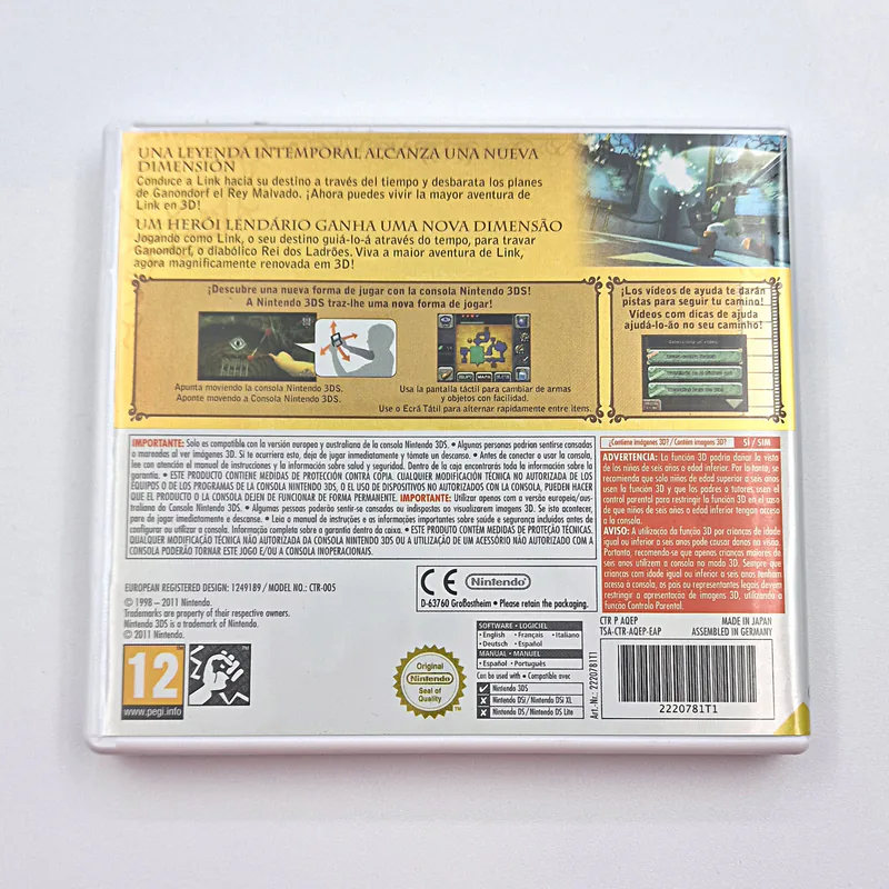 The Legend of Zelda Ocarina of Time 3D - Gold Cover (Spain/Portugal) Nintendo 3DS, CIB - 圖片 2/4