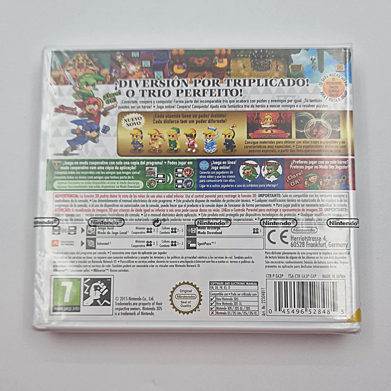 The Legend of Zelda Tri Force Heroes - Spain & Portugal 1st Print (Sealed) Nintendo 3DS - 圖片 2/3