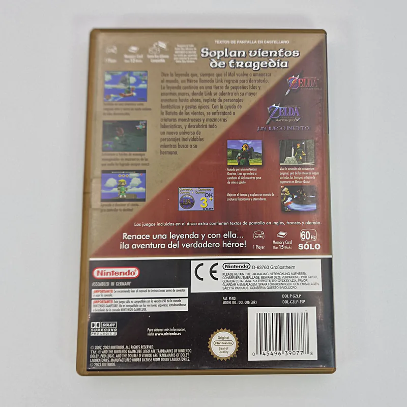 The Legend of Zelda The Wind Waker Limited Edition Gold (Spain) GameCube - 이미지 2/4