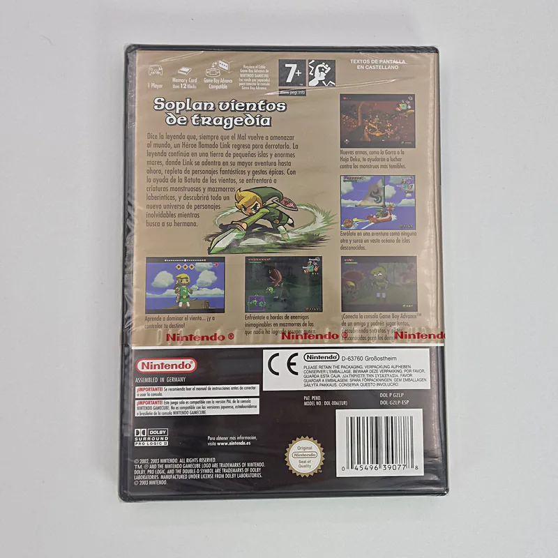 The Legend of Zelda The Wind Waker (Spain) GameCube, Sealed - 이미지 2/3