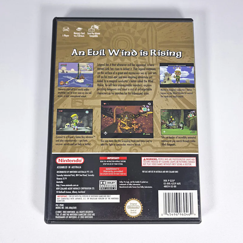 The Legend of Zelda The Wind Waker Limited Edition (Australia) GameCube - 이미지 2/4