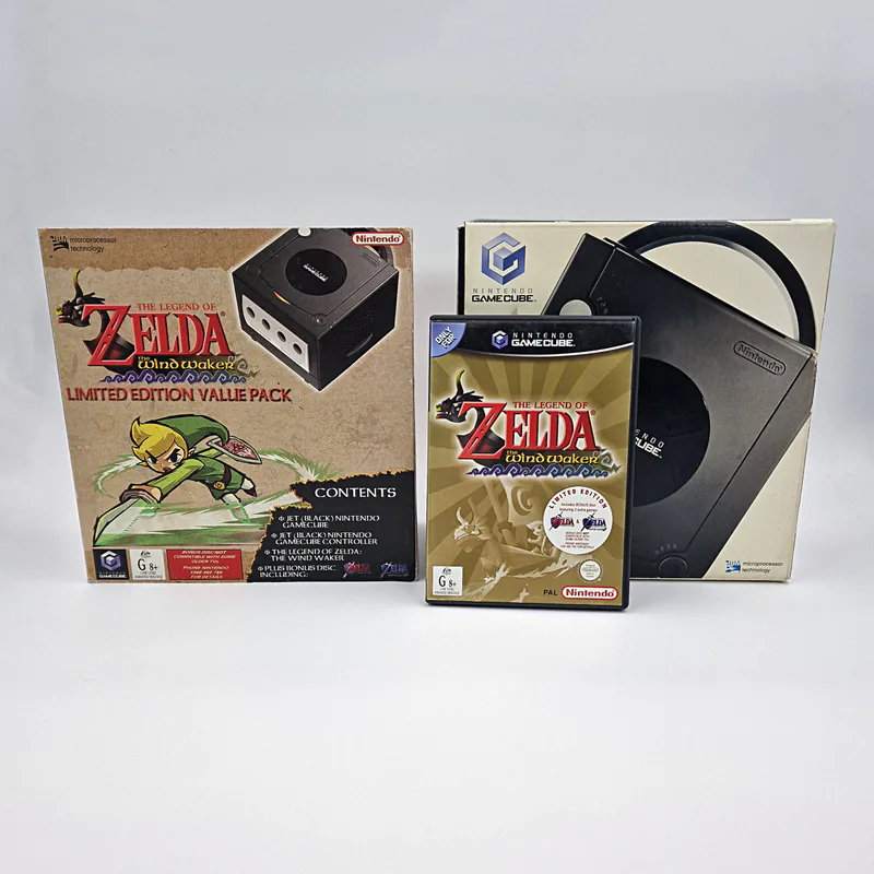 Game Cube Black - The Legend of Zelda The Wind Waker Limited Edition Value Pack (Australia) - 圖片 2/8