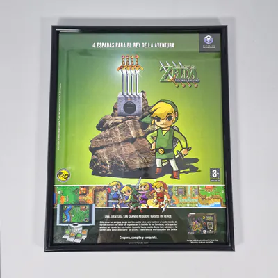 The Legend of Zelda Four Swords Adventures - Nintendo Acción Magazine (Spain) Framed sheet 