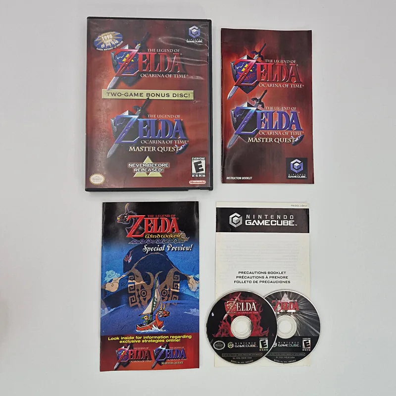 The Legend of Zelda Ocarina of Time + Ocarina of Time Master Quest (United States) GameCube - 이미지 2/5