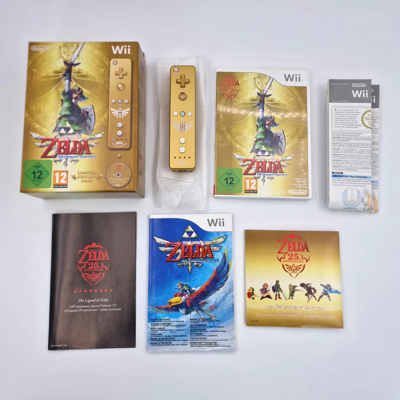 The Legend of Zelda Skyward Sword - Limited Edition Pack (European Version) Nintendo Wii, Zelda 25th Anniversary - 圖片 2/19