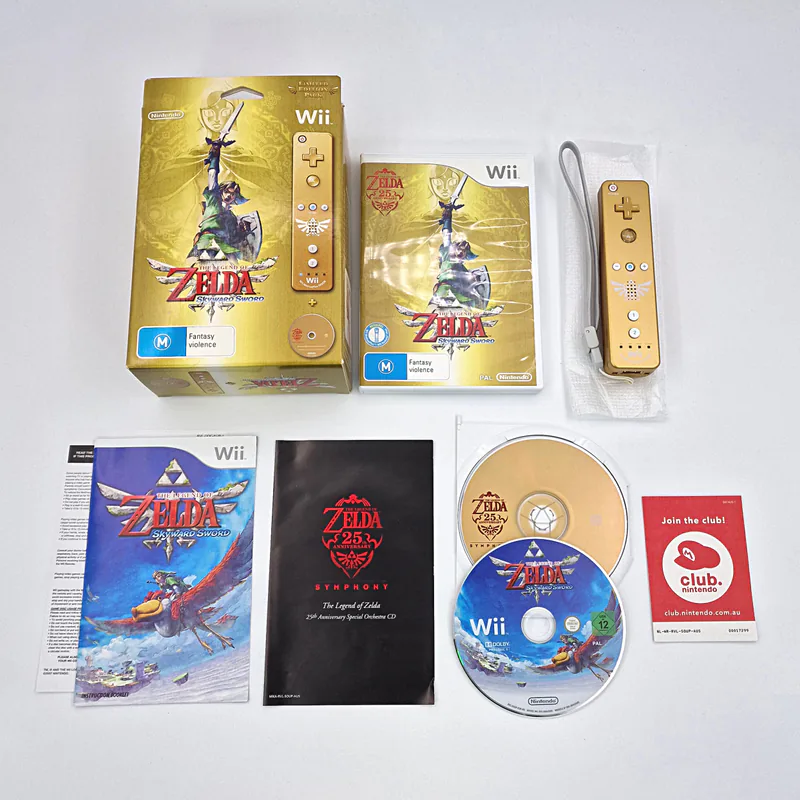 The Legend of Zelda Skyward Sword - Limited Edition Pack (Australia) Nintendo Wii, Zelda 25th Anniversary - 圖片 2/15