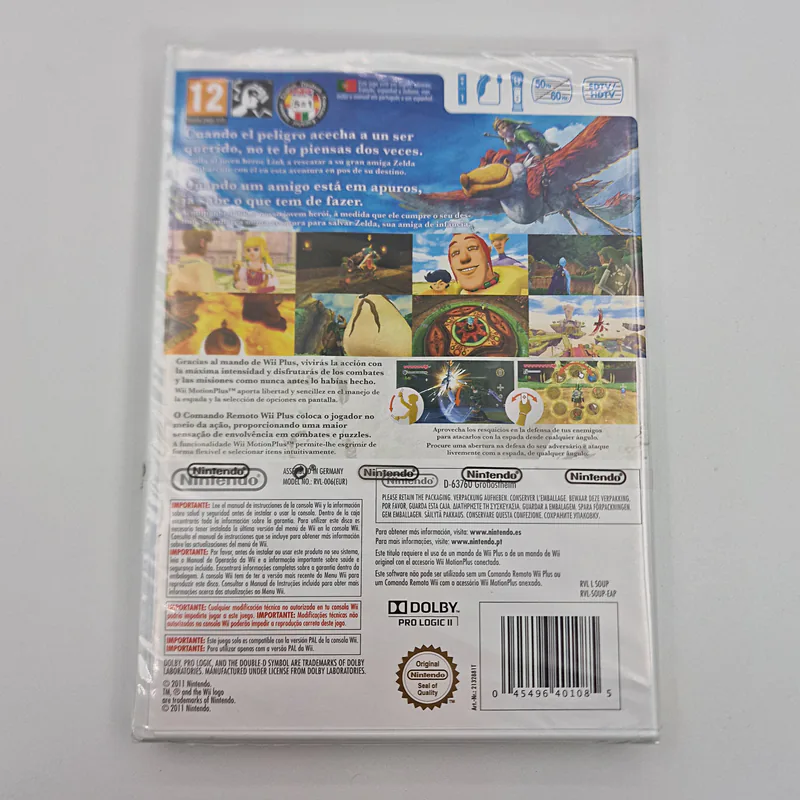 The Legend of Zelda Skyward Sword - Normal Cover (Spain/Portugal) Nintendo Wii, Sealed - 圖片 2/3