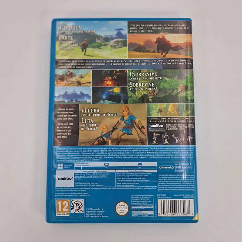 The Legend of Zelda Breath of The Wild (Spain/Portugal) Nintendo Wii U - 이미지 2/4
