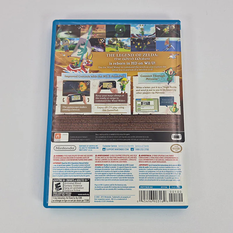 The Legend of Zelda The wind Waker HD Gold Cover (United States) GameStop Exclusive, Nintendo Wii U - 圖片 2/4