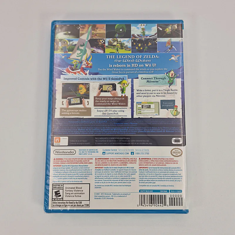 The Legend of Zelda The wind Waker HD Nintendo Selects (United States) Nintendo Wii U, Sealed - 圖片 2/5