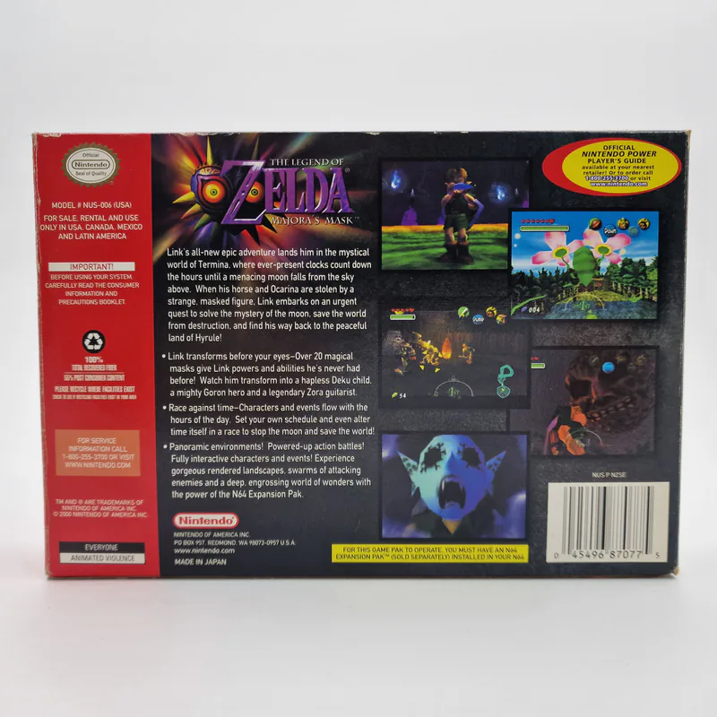 The Legend of Zelda Majora's Mask (United States) Nintendo 64 - 이미지 2/9