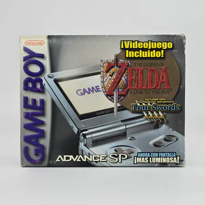 Game Boy Advance SP AGS-101 Pearl Blue - The Legend of Zelda A Link to The Past (Mexico)