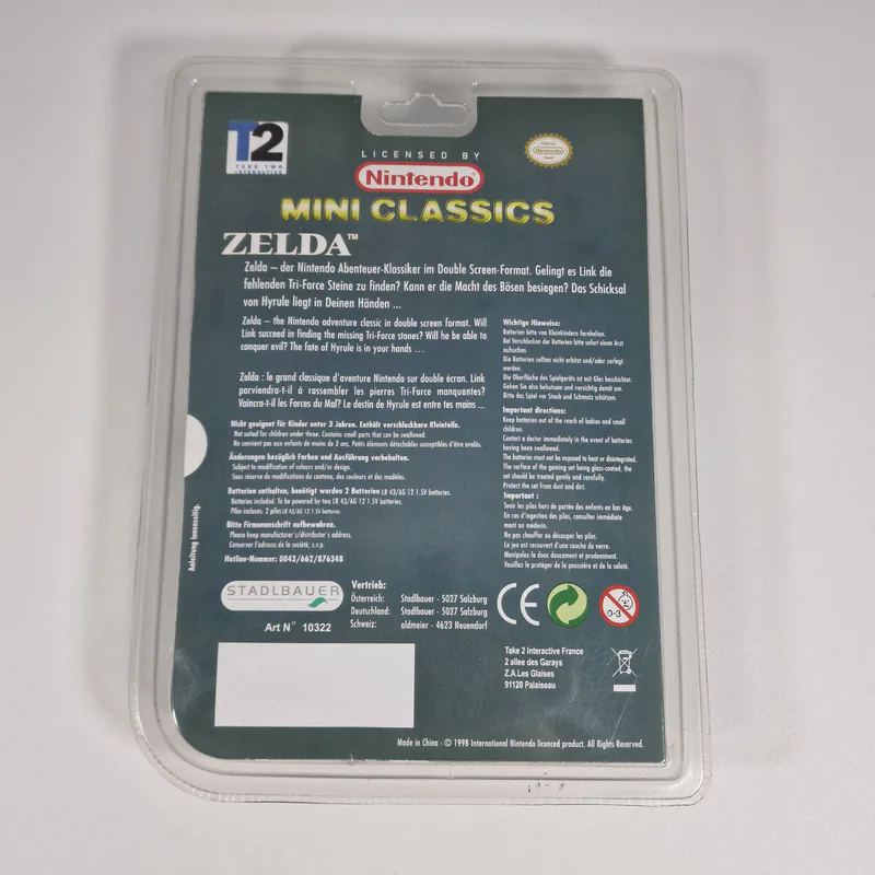 Nintendo Mini Classics Zelda (Germany) Green Version, Sealed - Bild 2 von 2