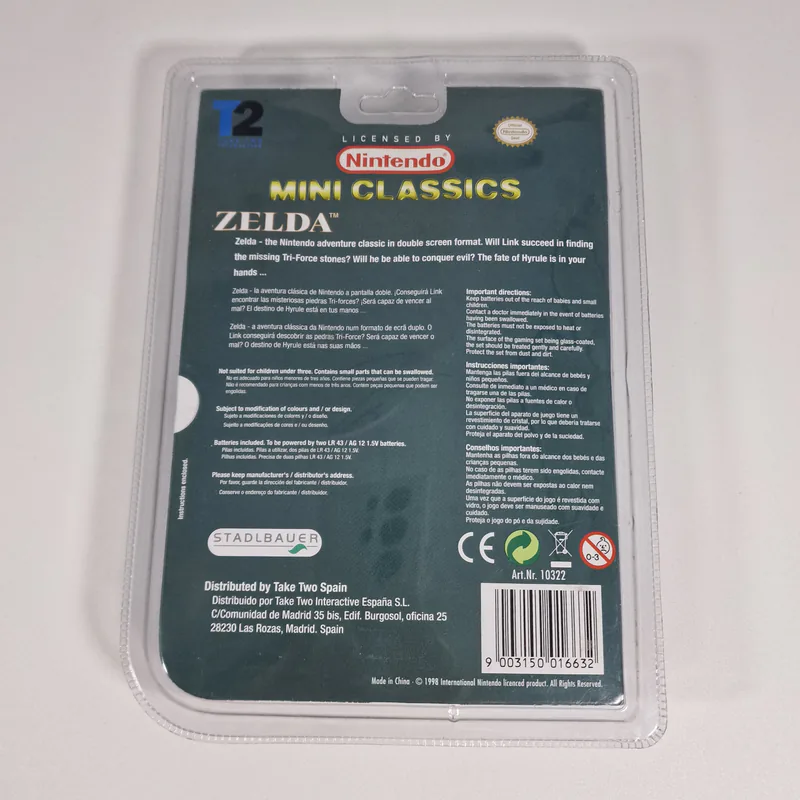 Nintendo Mini Classics Zelda (Spain) Green Version, Sealed - 이미지 2/2
