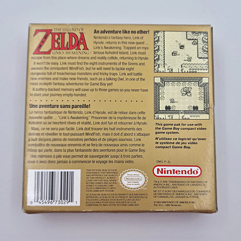 The Legend of Zelda Link's Awakening (Canada) English/French Version - Nintendo, GameBoy - 이미지 2/8
