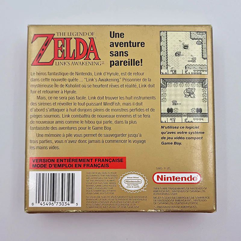 The Legend of Zelda Link's Awakening (Canada) French Version - Nintendo, GameBoy - 圖片 2/8