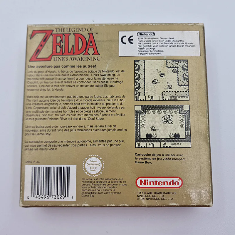 The Legend of Zelda Link's Awakening (France) Nintendo, Game Boy 1st Print - 이미지 2/8