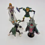 The Legend of Zelda Twilight Princess - Yujin Figures 2006 (Japan) Complete Set: Zelda, Link, Wolf, Ganondorf - 썸네일 1