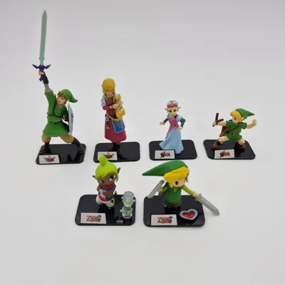 The Legend of Zelda Tomy Figures Complete Set 2011 - The Phantom Hourglass, Skyward Sword and Ocarina of Time 3D