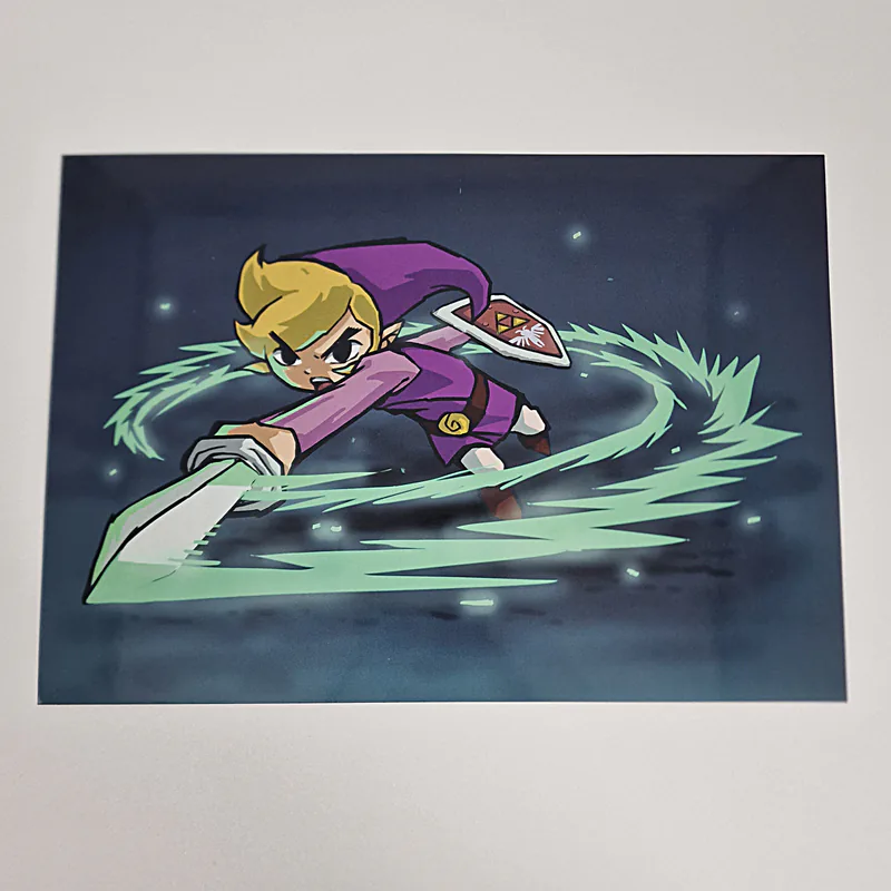 Purple Toon Link - The Legend of Zelda Four Swords Figure - Kintsukuroi Creations - Not licenced - 圖片 2/14