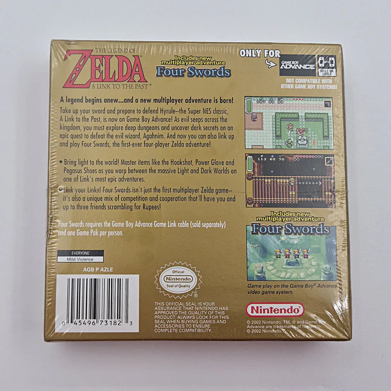 The Legend of Zelda A Link to the Past + Four Swords (United States) Game Boy Advance, 2nd Print, Sealed - 圖片 2/4