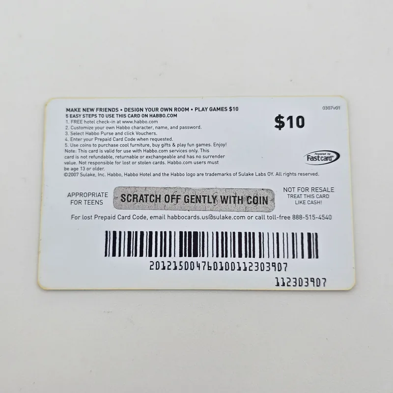 Habbo United States 2007 Fast Card $10 USD - Habbo.com - 圖片 2/2