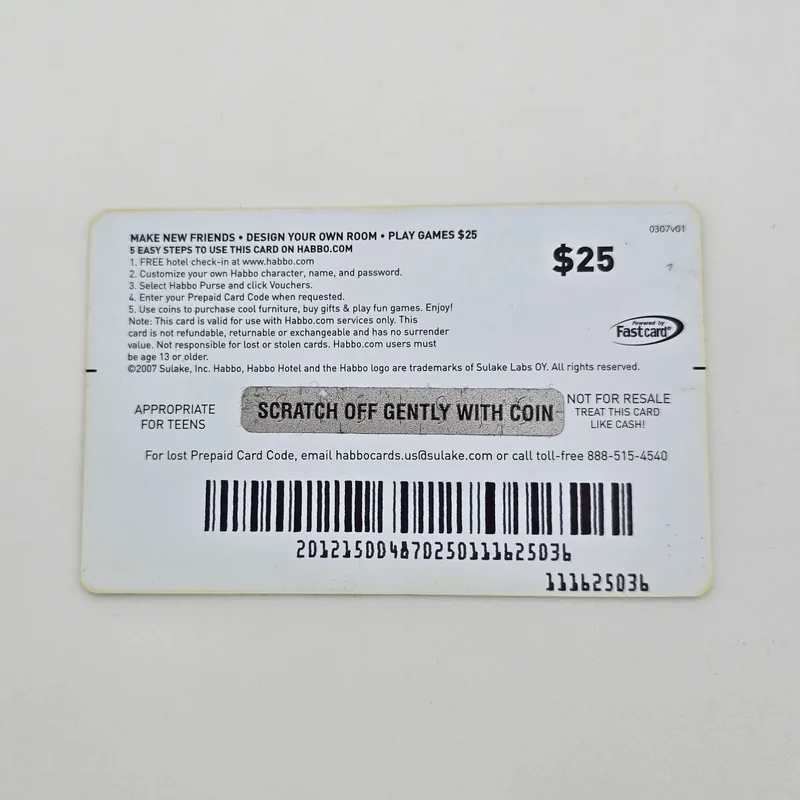 Habbo United States 2007 - DJ Fast Card $10 USD - Habbo.com - 图片 2/2