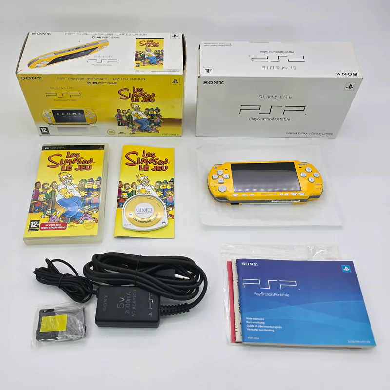 PSP 2004 Slim & Lite Yellow - Les Simpson Le Jeu Limited Edition (France) - Bild 2 von 10