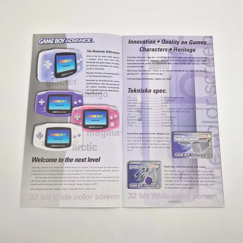 Nintendo Game Boy Advance 2001 Presentation Catalog - Bergsala AB (Sweden) - 圖片 2/10
