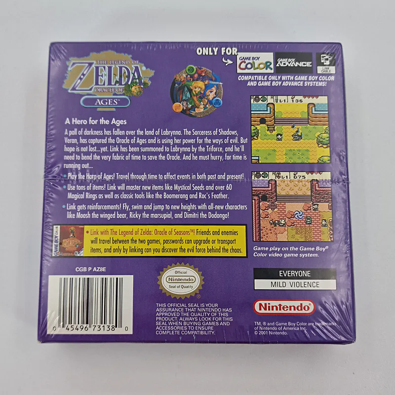 The Legend of Zelda Oracle of Ages (United States), 2nd Print, Sealed, Game Boy Color - 圖片 2/4